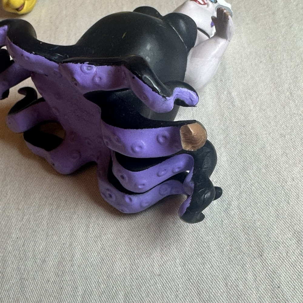 LITTLE MERMAID Figure Play Set DISNEY PVC TOY Ariel SEBASTIAN Flounder URSULA - Picture 6 of 9